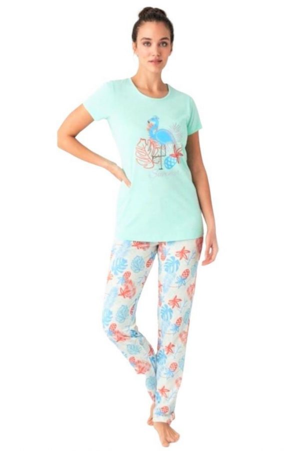 Mod Collection %100 Pamuk Kısa Kol Bayan Pijama Takım