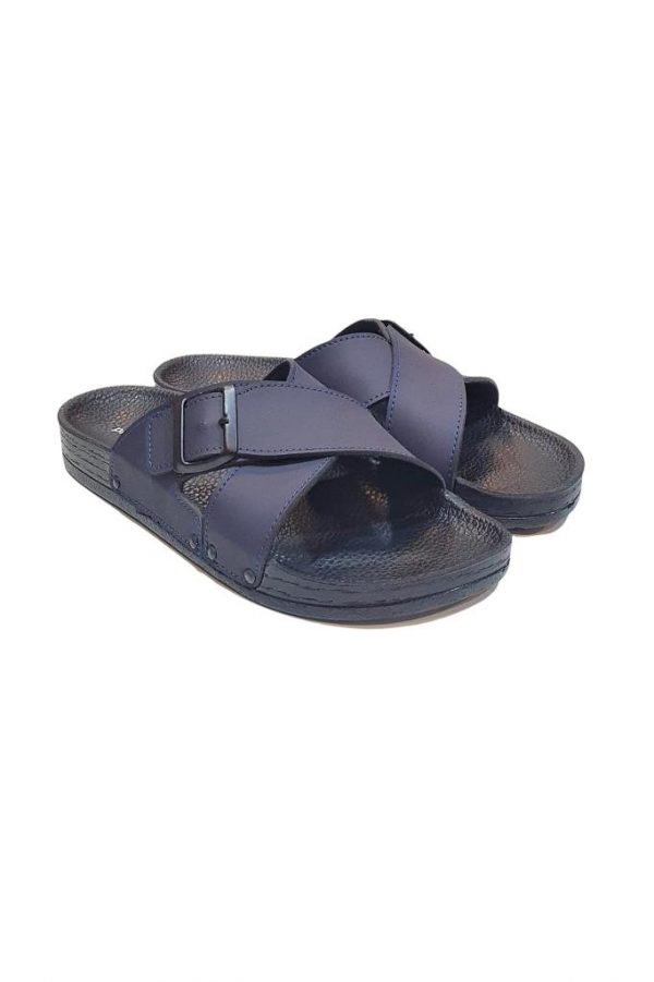 Pierre Cardin Üstü Çapraz Tokalı Anatomik Taban Erkek Terlik