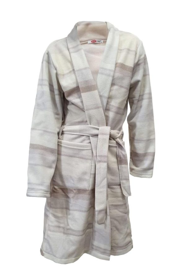 Ciciten 23C14 Cepli Kalın Kışlık Uzun Polar Bayan Sabahlık